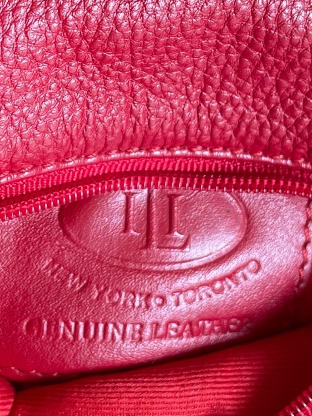 Vintage 90’s Red Leather Mini Backpack - Picture 6 of 6